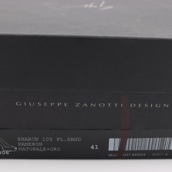 Giuseppe Zanotti Sharon Snakeskin Peep Toe Pumps - Picture 8 of 8